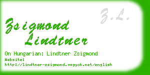zsigmond lindtner business card